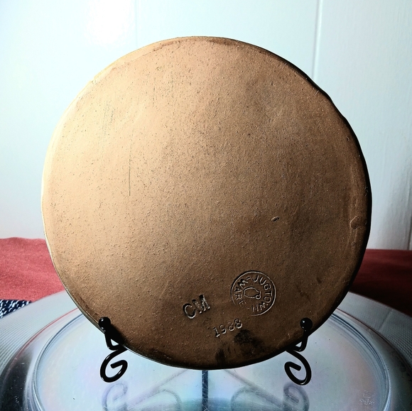 Jugtown Pottery Charles Moore Trivet Tile Signed 1988 - Picture 4 of 5